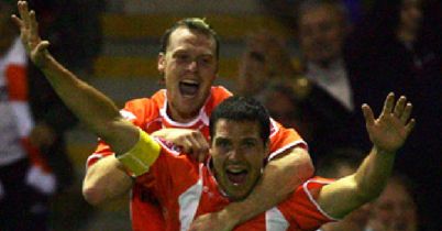 Jackson: Celebrates his thriller of a winner